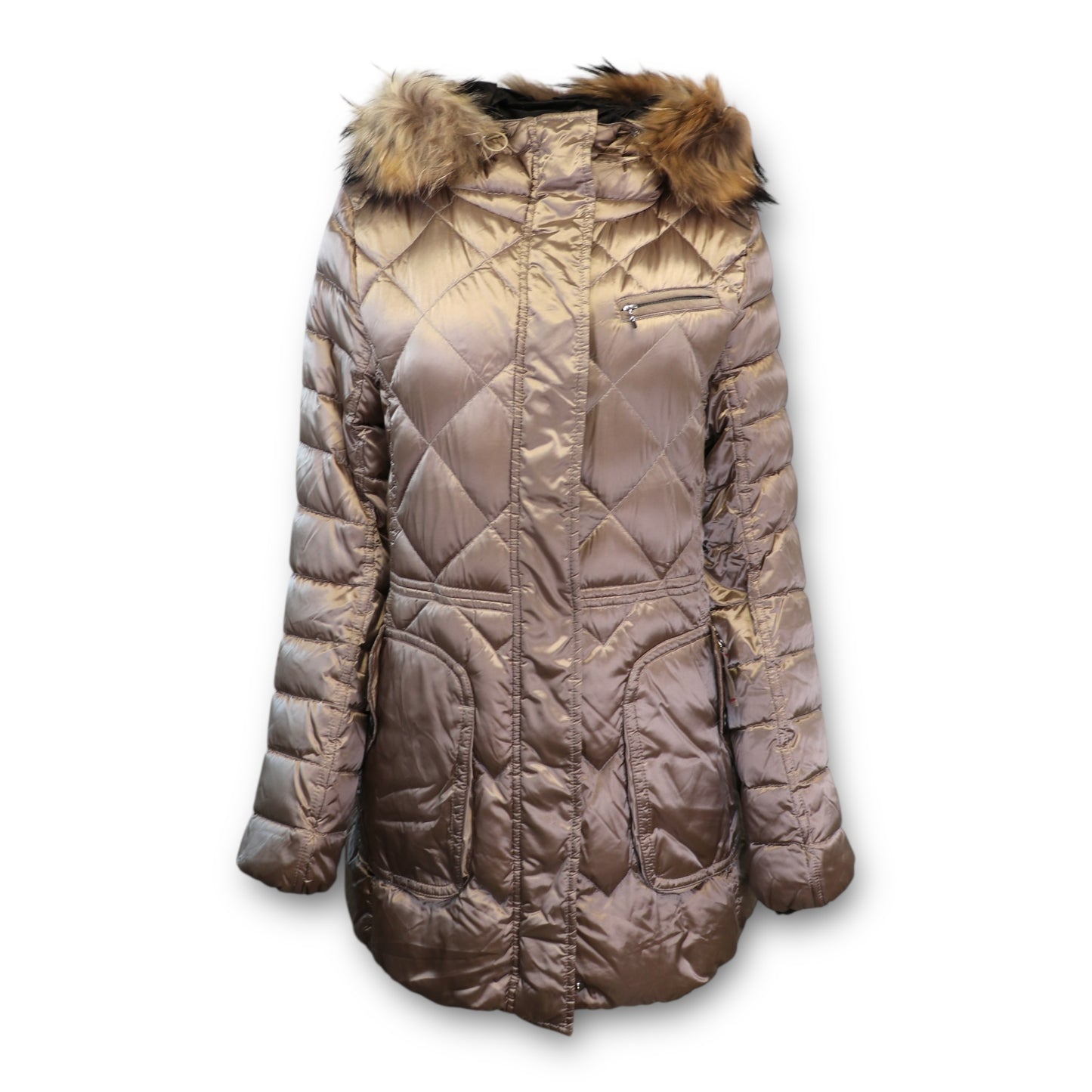 Bogner Daunenmantel taupe Gr. 40