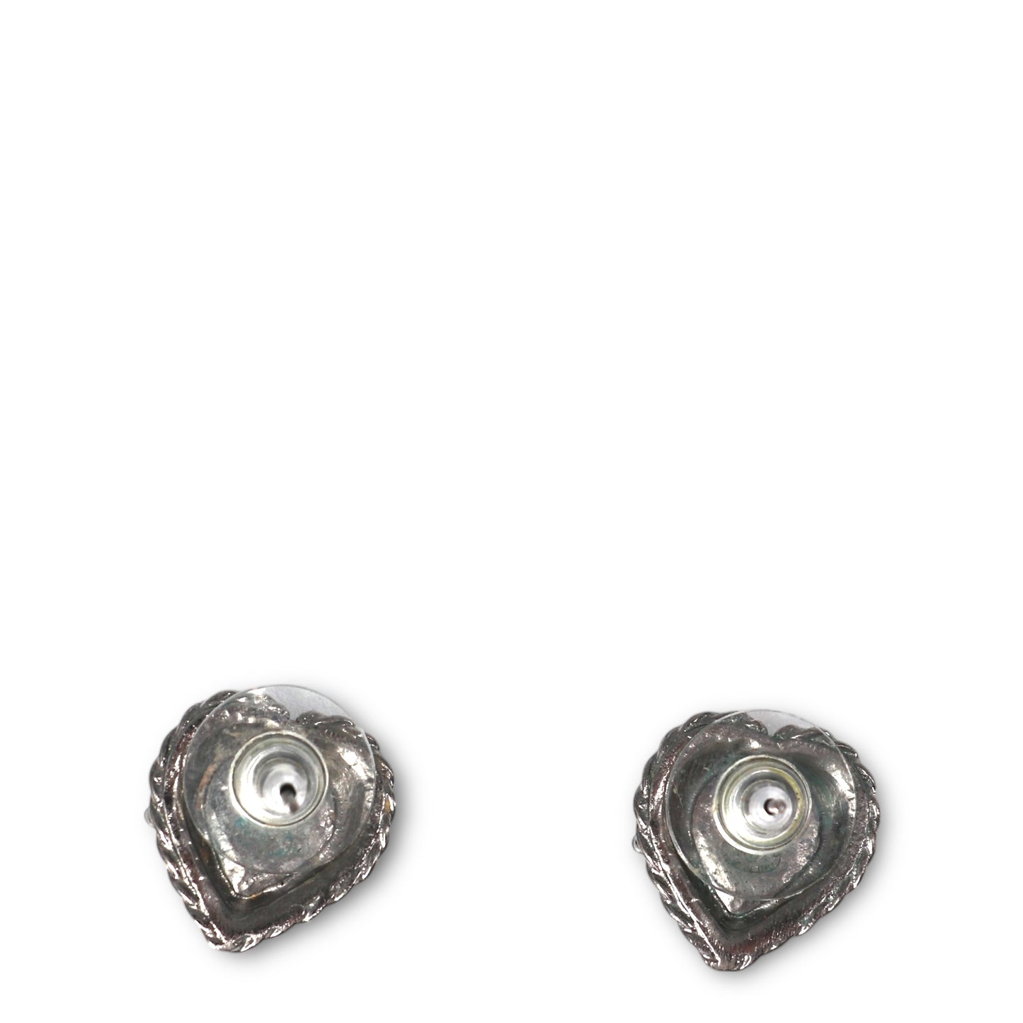 Chanel Ohrringe Herz ruthenium