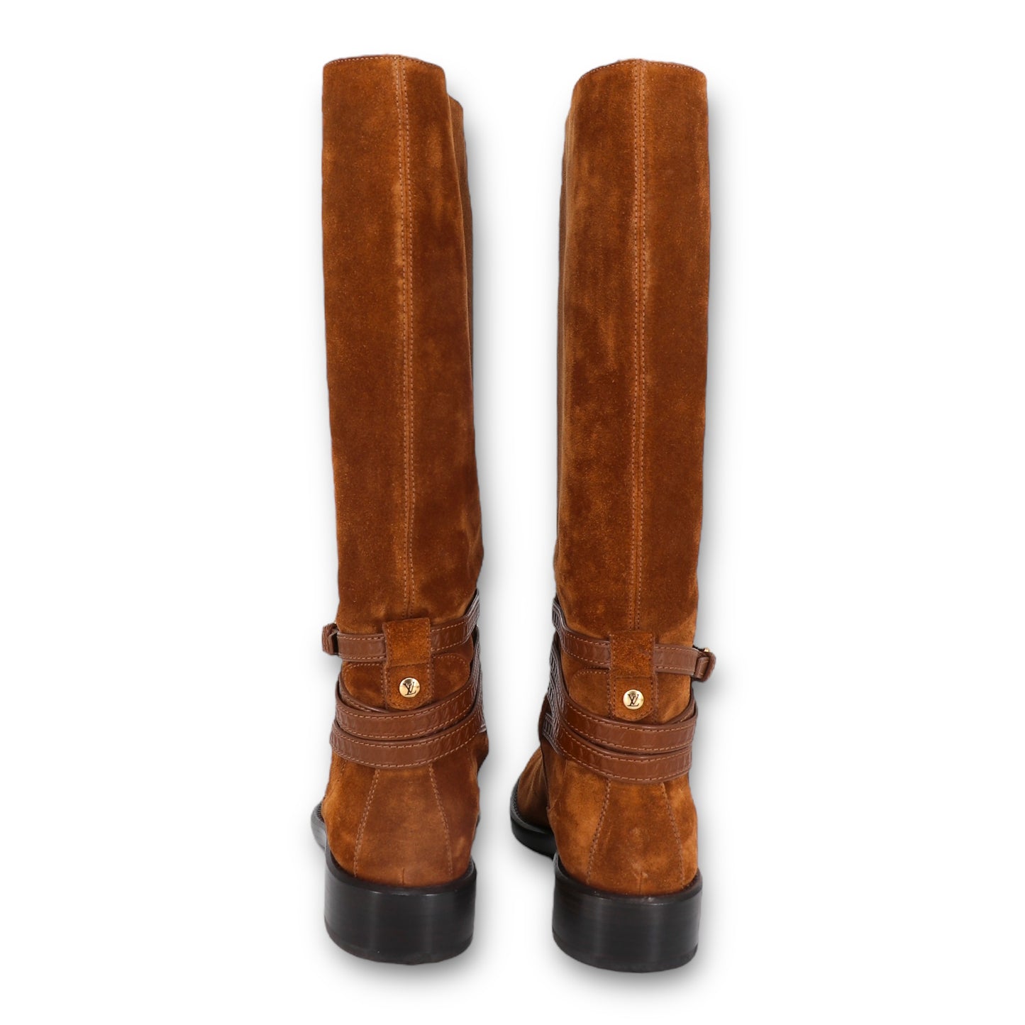 Louis Vuitton Crossroads Stiefel Wildleder cognac Gr. 37