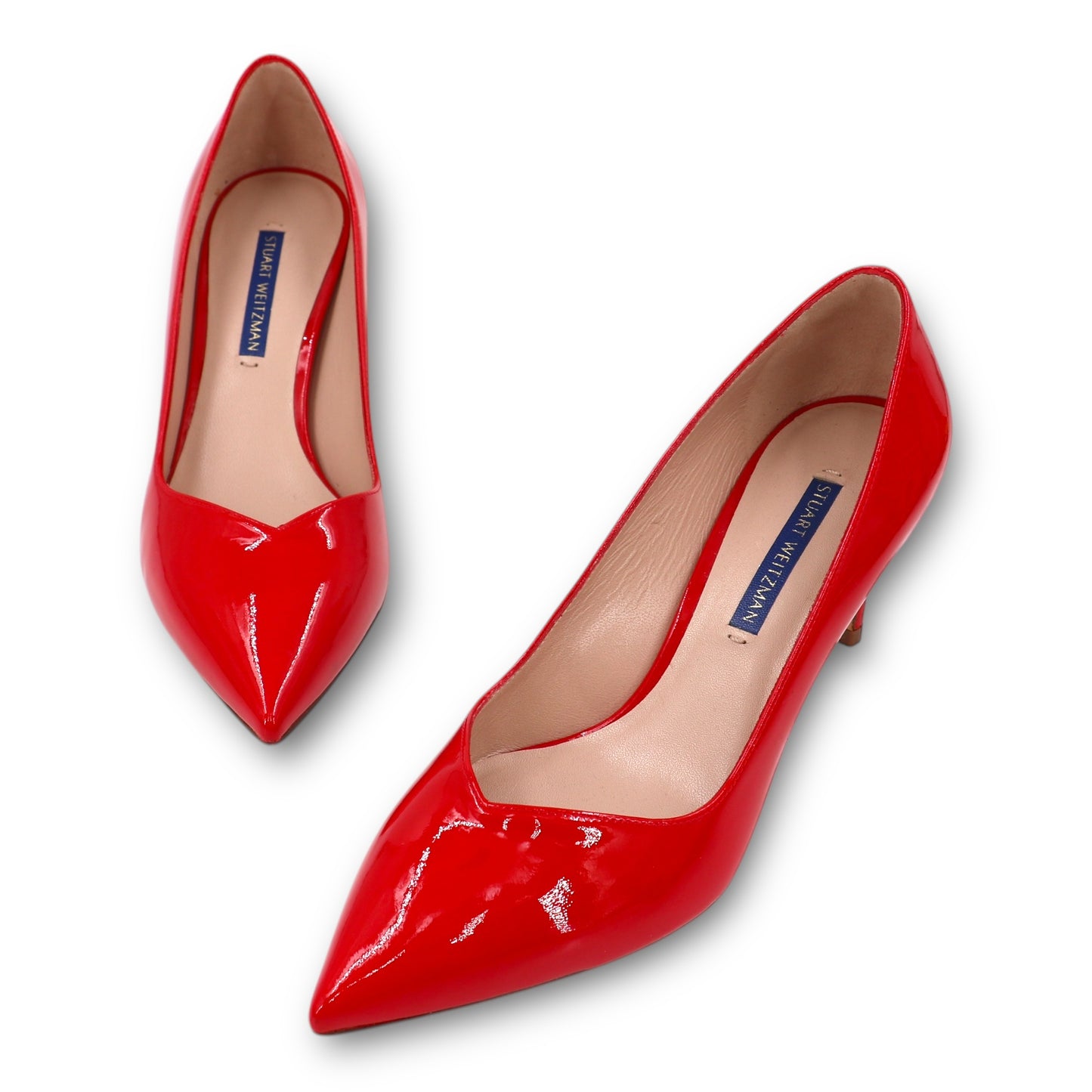 Stuart Weitzman Anny Pumps Lackleder rot Gr. 37.5