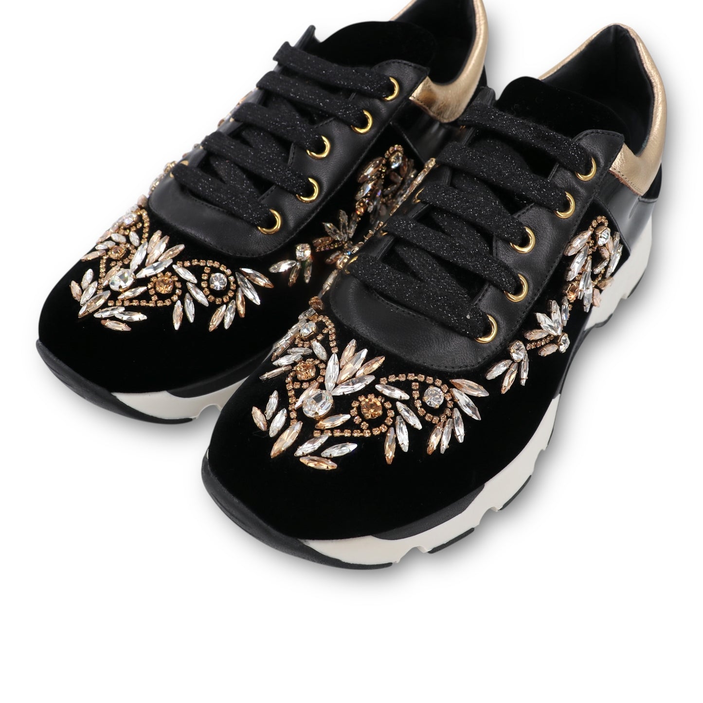 René Caovilla Sneaker Samt schwarz Gr. 37