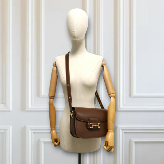 Gucci Horsebit 1955 Tasche braun