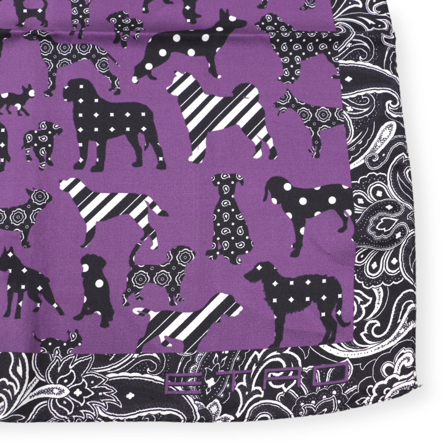 Etro Einstecktuch Lila