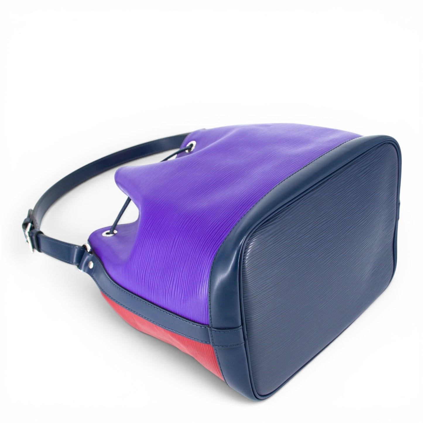 Louis Vuitton Petit Noé epi tricolor Fuchsia/Indigo/Figue
