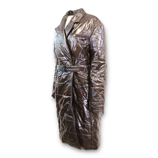 Berger Christensen Ledermantel braun Gr. 38