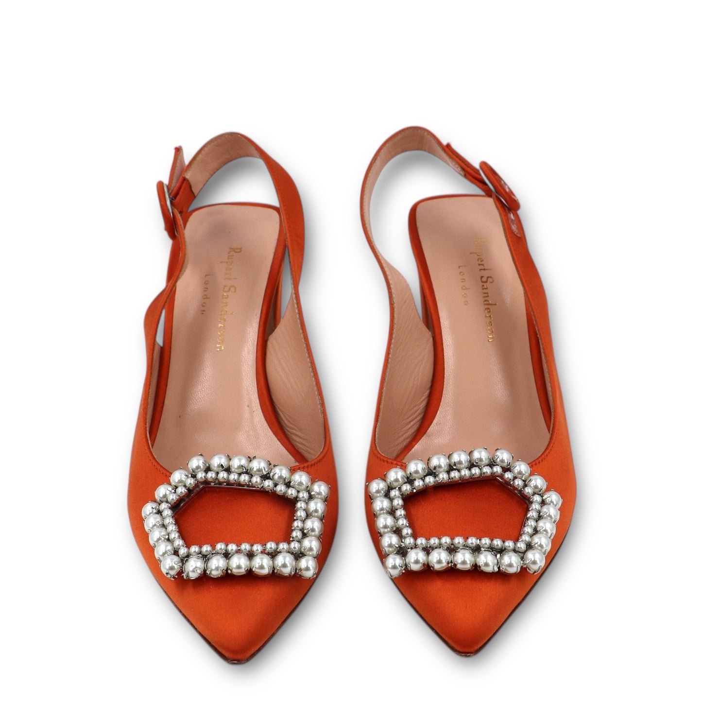 Rupert Sanderson Marina Slingbacks orange Gr. 38.5