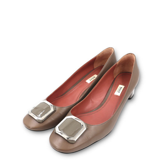BALLY Pumps taupe Gr. 42