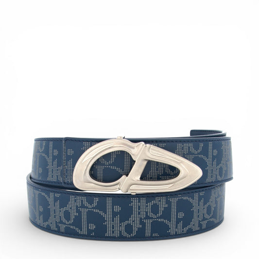 Dior Oblique Galaxy Wendegürtel blau Gr. 105