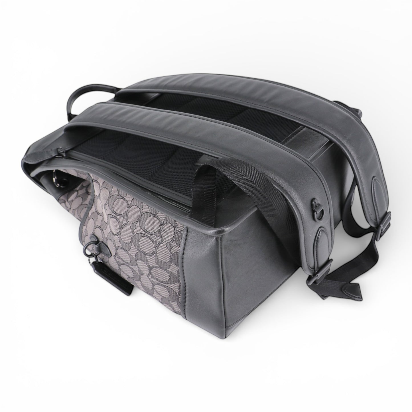 Coach League Flap Rucksack Jacquard schwarz