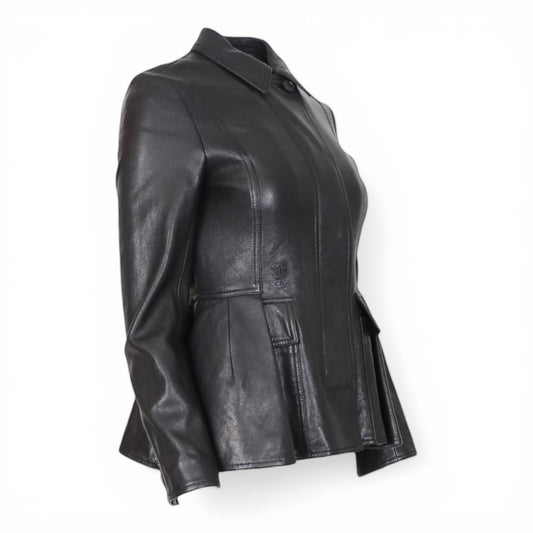 Dior Lederjacke schwarz FR 38 DE 36