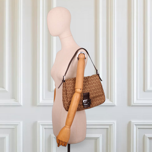 Fendi Mamma baguette Zucchino beige