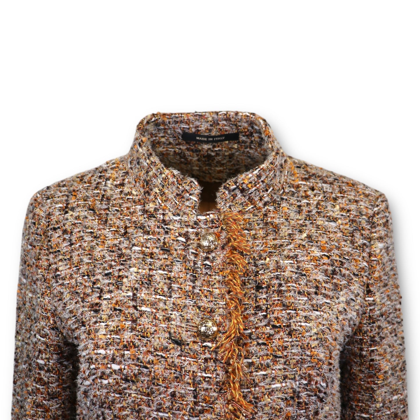Tagliatore Boucléjacke Ocker meliert Gr. 38