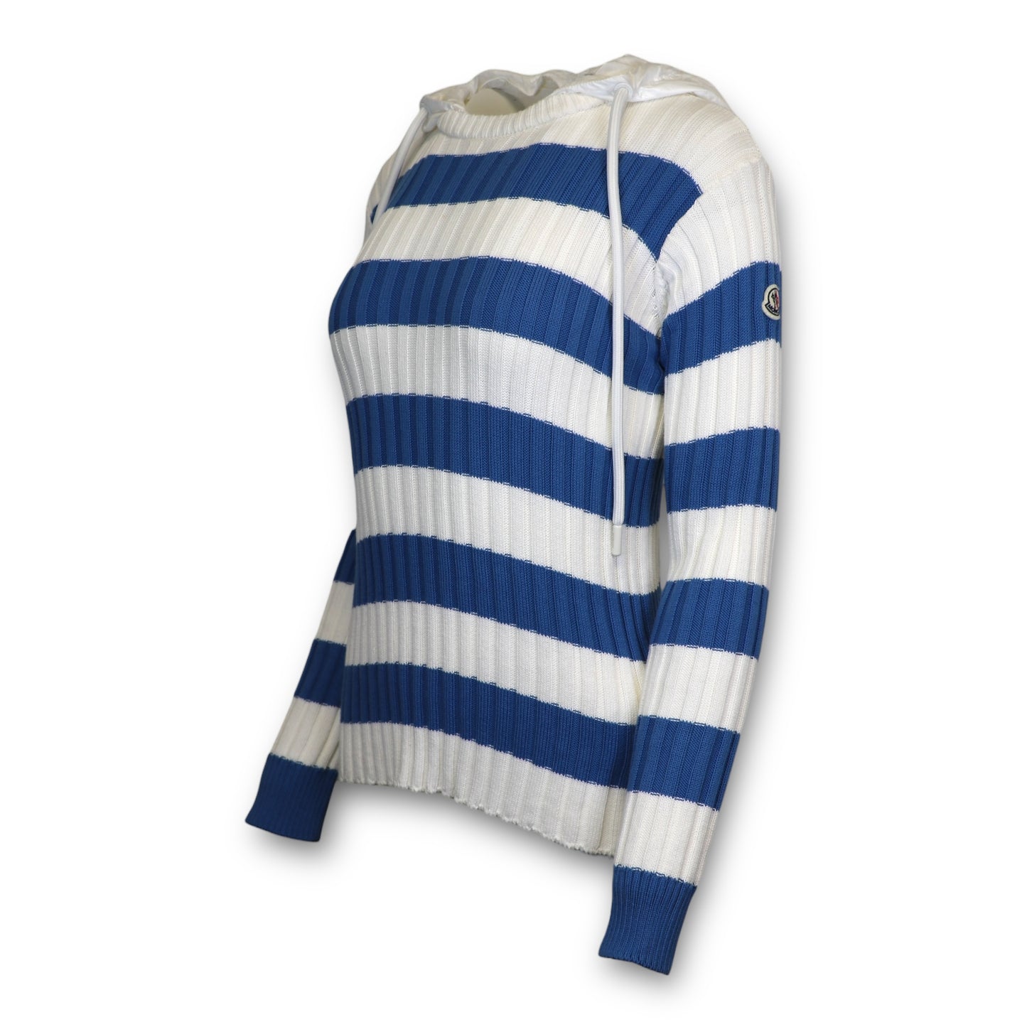 Moncler Pullover blau/weiss gestreift Gr. XS