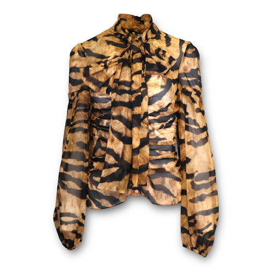 Dolce & Gabbana Bluse Tiger Gr. 36