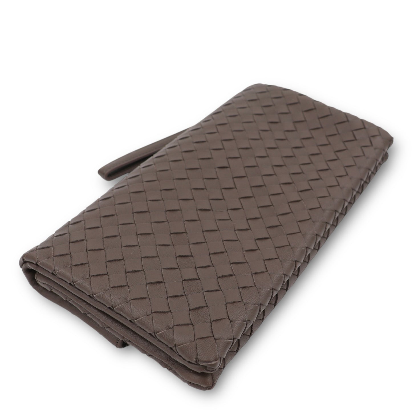 Bottega Veneta Clutch Intrecciato taupe