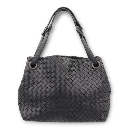 Bottega Veneta Small Garda Intrecciato schwarz