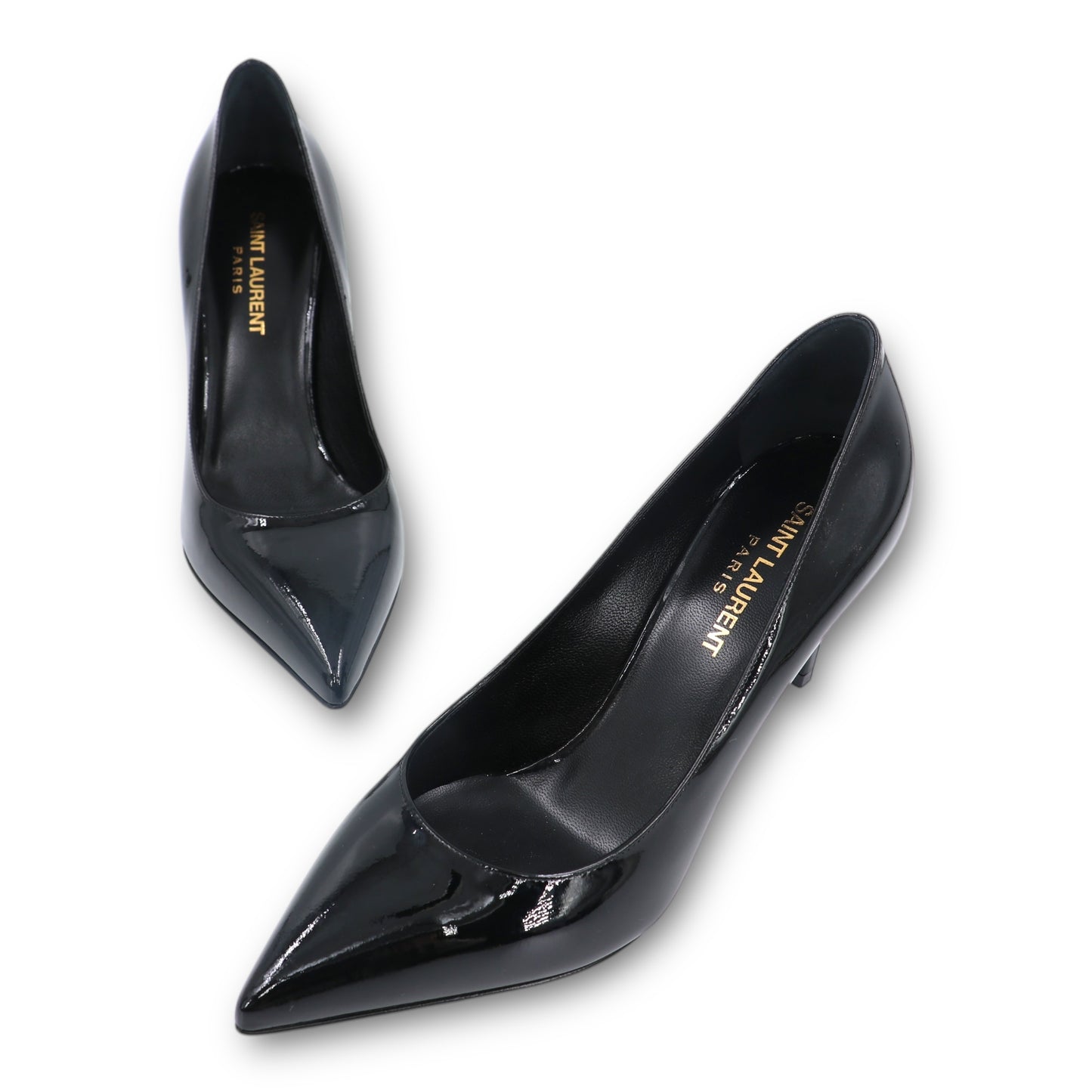 Saint Laurent Pumps Lackleder schwarz Gr. 36.5