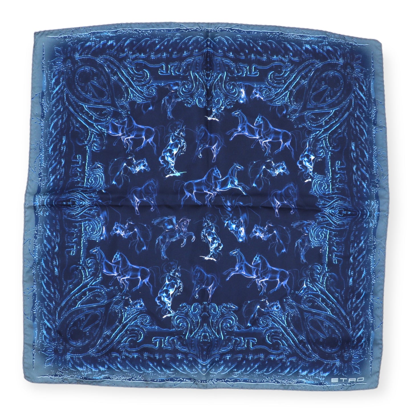 Etro Einstecktuch blau