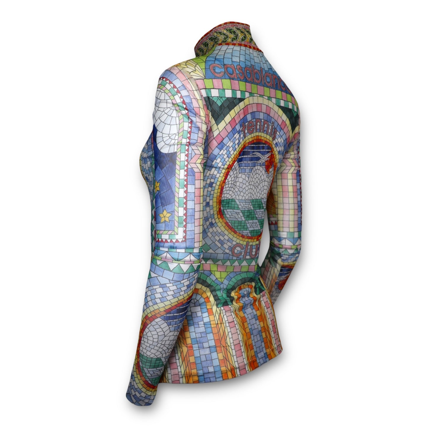 Casablanca Mesh Oberteil gemustert Gr. XS