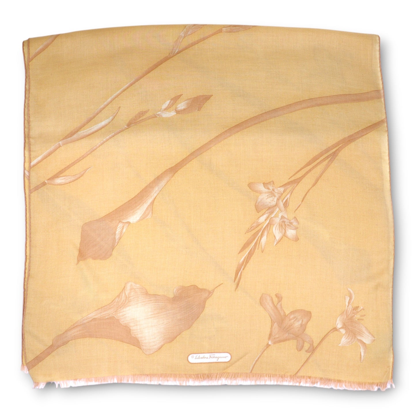 Salvatore Ferragamo Schal gelb