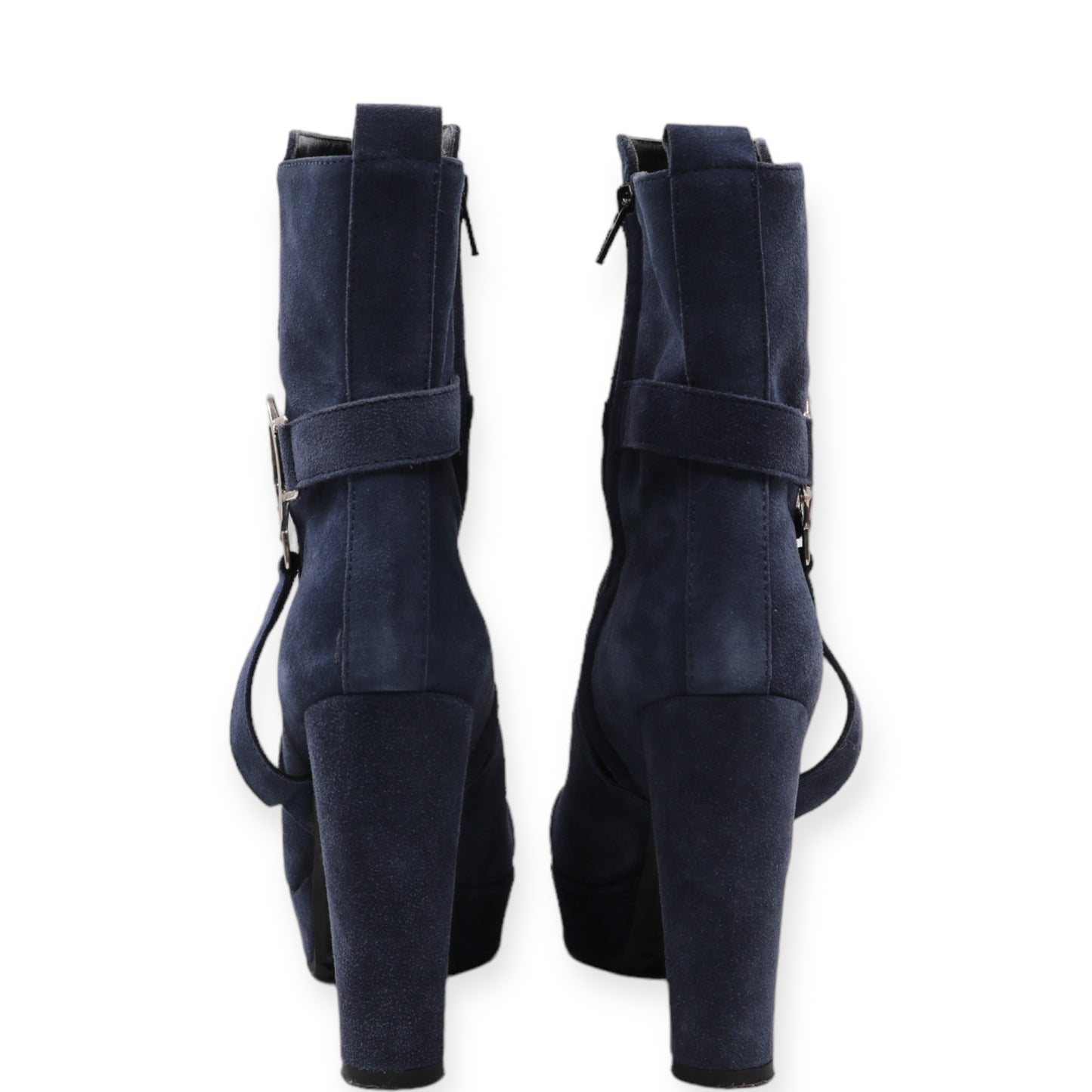 Galliano Stiefeletten Wildleder blau