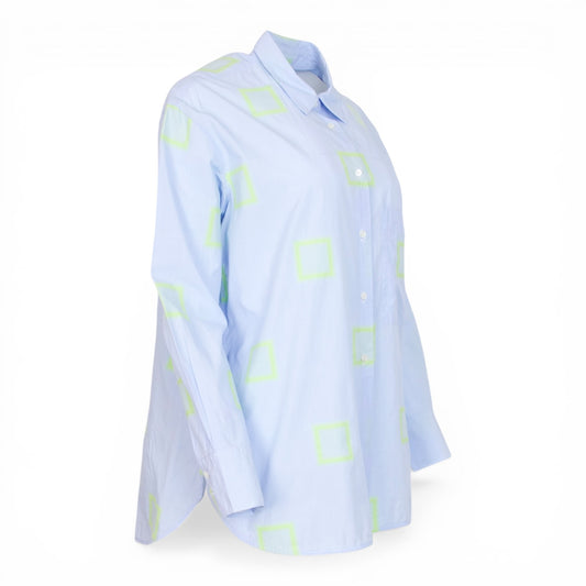 Lis Lareida Bluse blau/grün Gr. 36