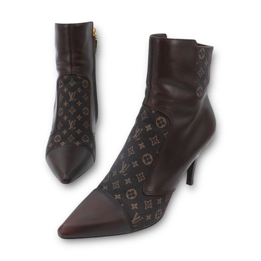 Louis Vuitton Stiefeletten Mini lin braun Gr. 37