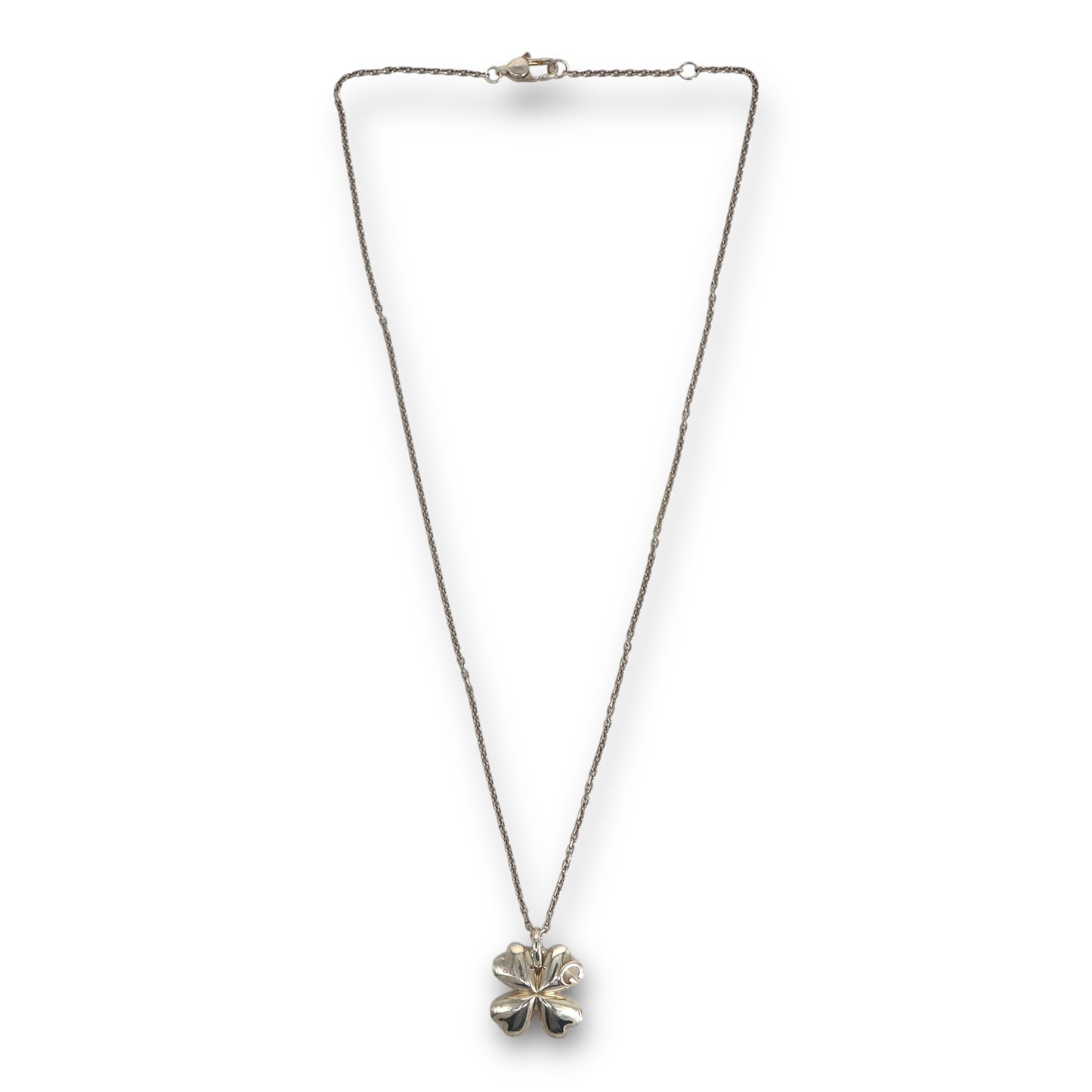 Gucci Kette Kleeblatt Silber