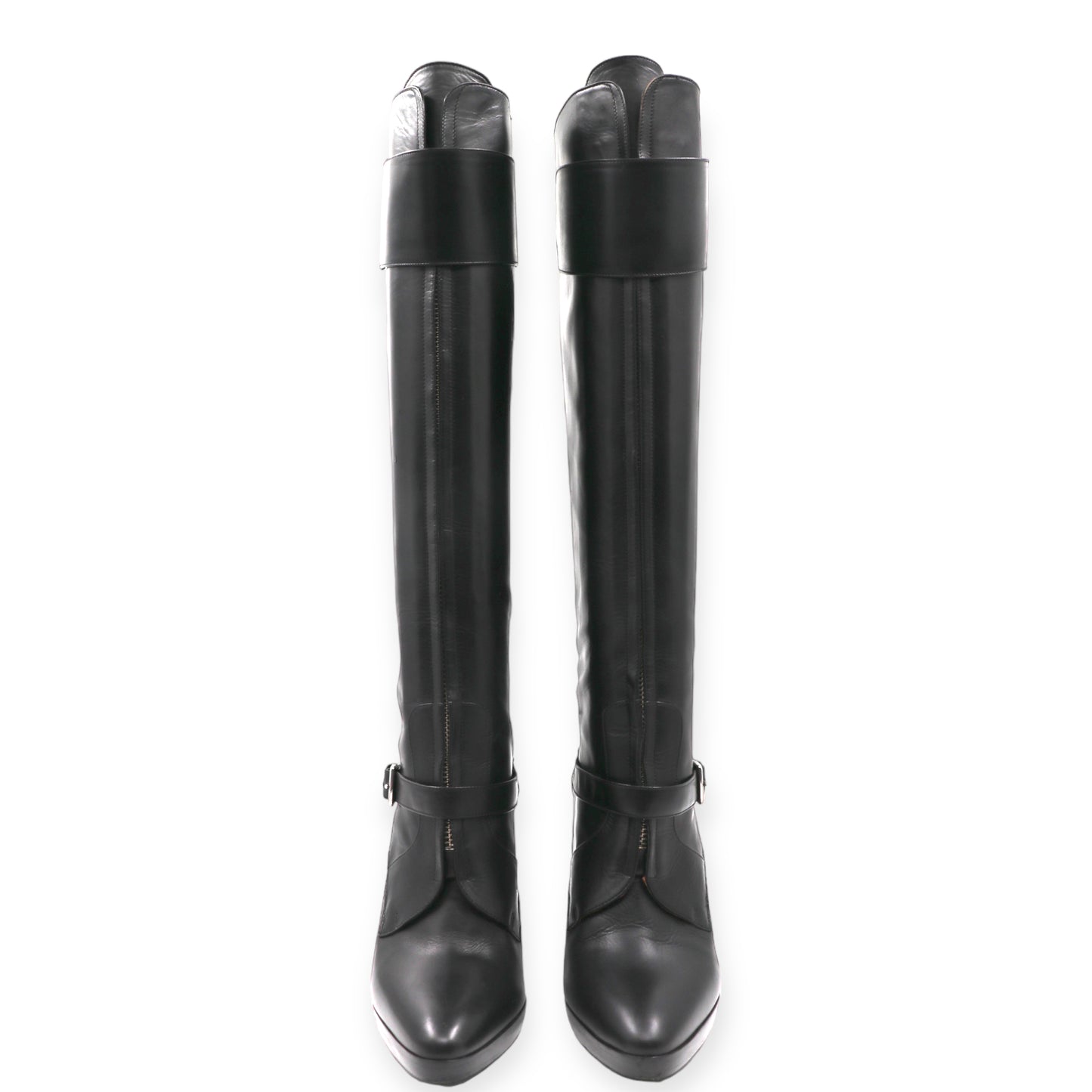 Hermès Stiefel schwarz