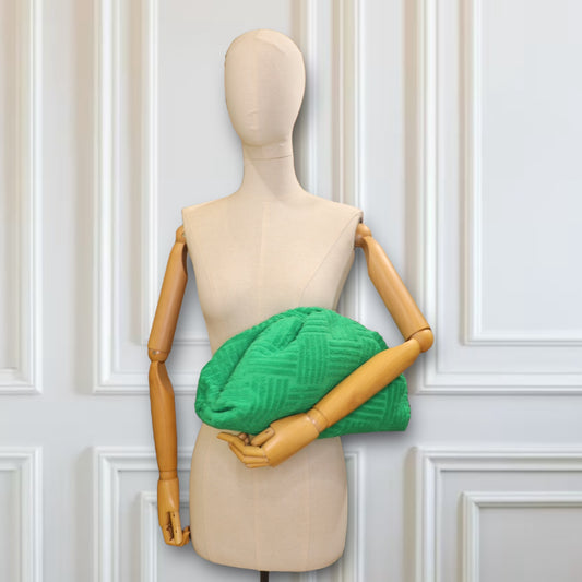 Bottega Veneta Pouch Intreccio Terry "Grass"