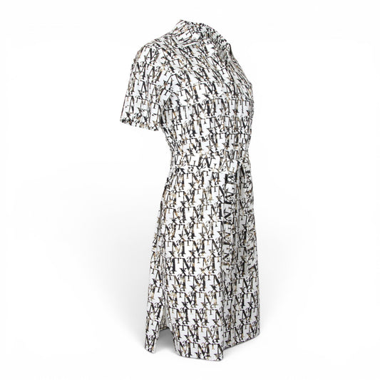 Max Mara Kleid weiss gemustert Gr. 38