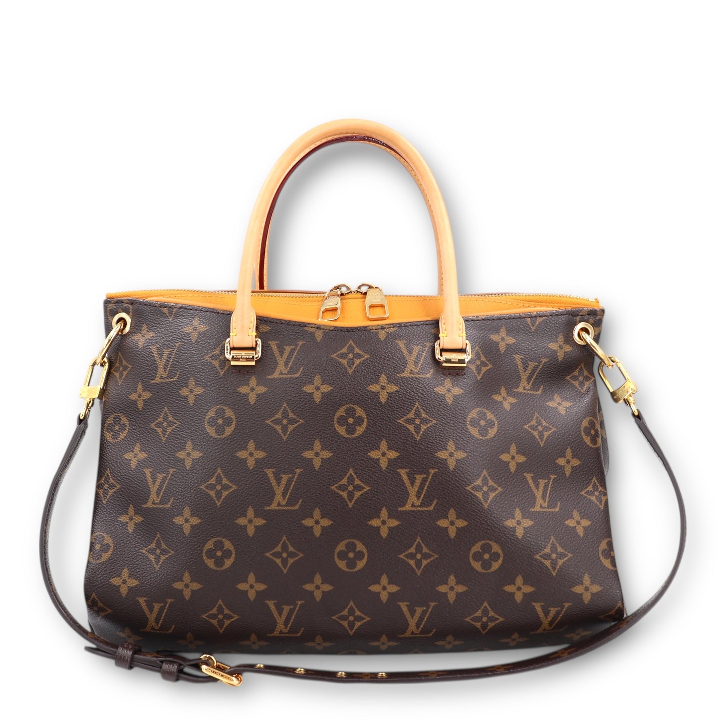 Louis Vuitton Pallas MM Monogram safran