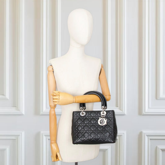 Dior Lady Dior Medium schwarz