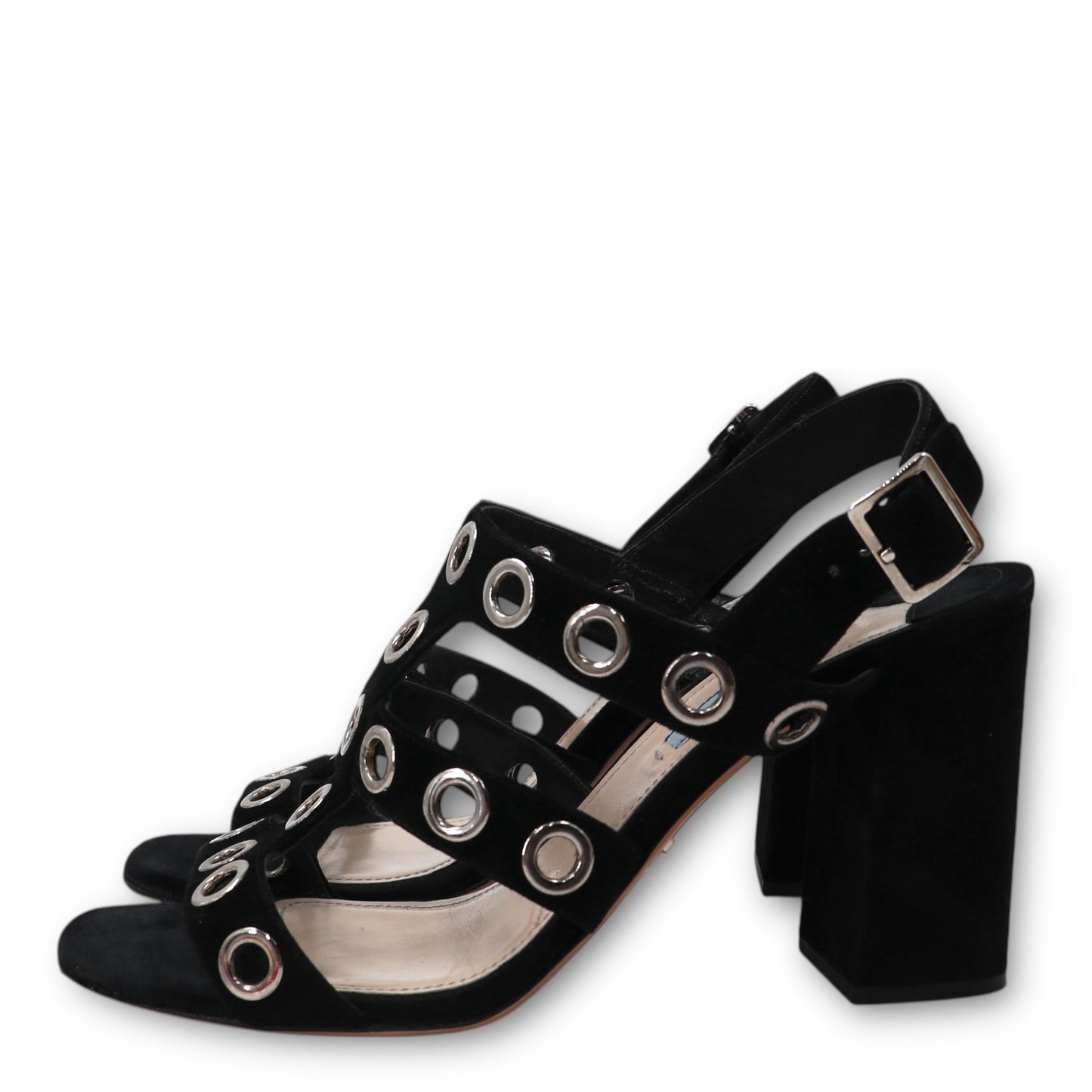 Prada Sandalen Wildleder schwarz Gr. 38