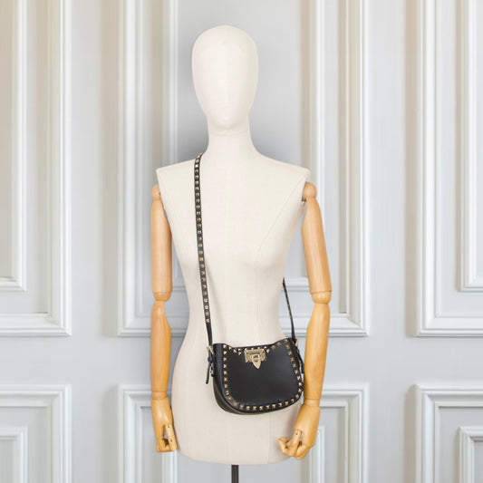 Valentino Rockstud Umhängetasche schwarz