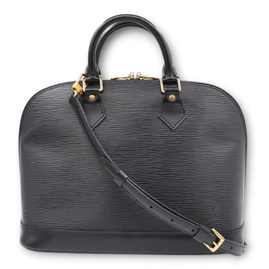 Louis Vuitton Alma PM Epi schwarz mit Schulterriemen