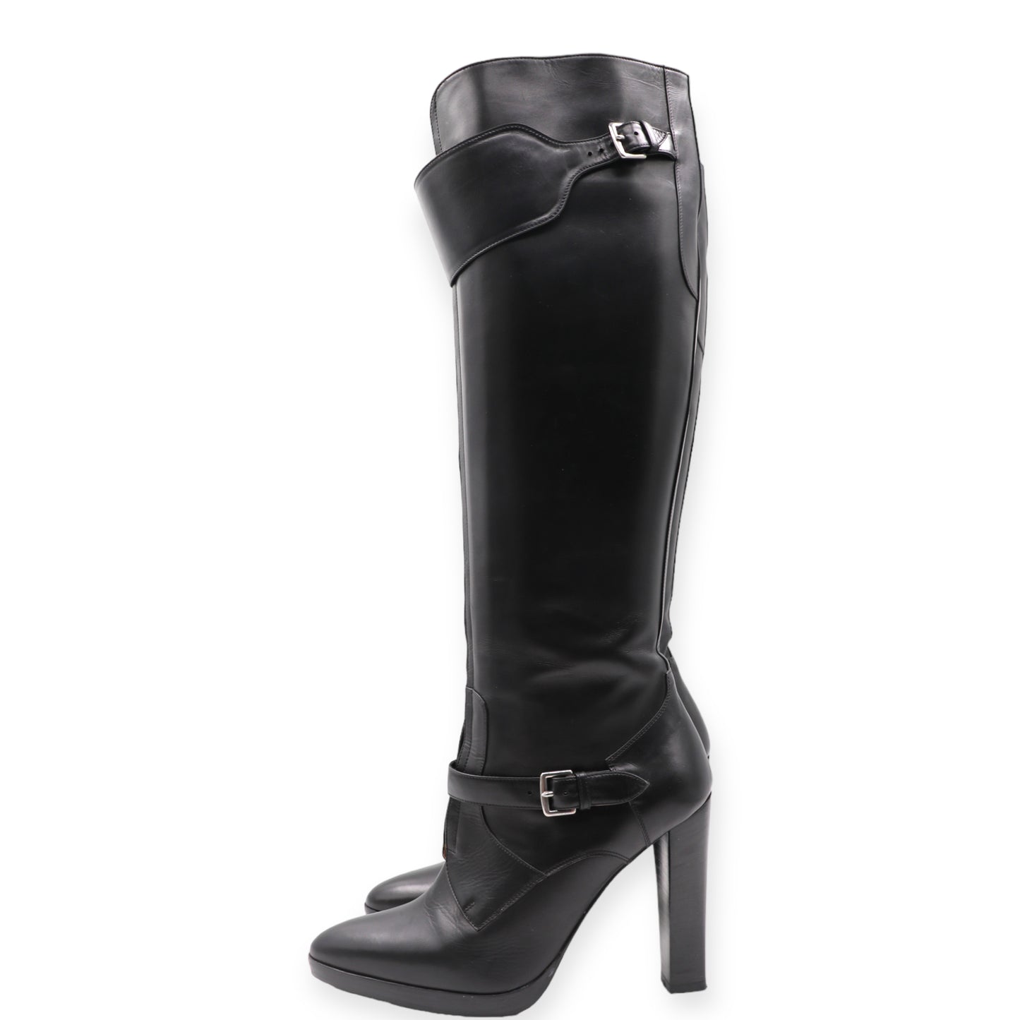 Hermès Stiefel schwarz
