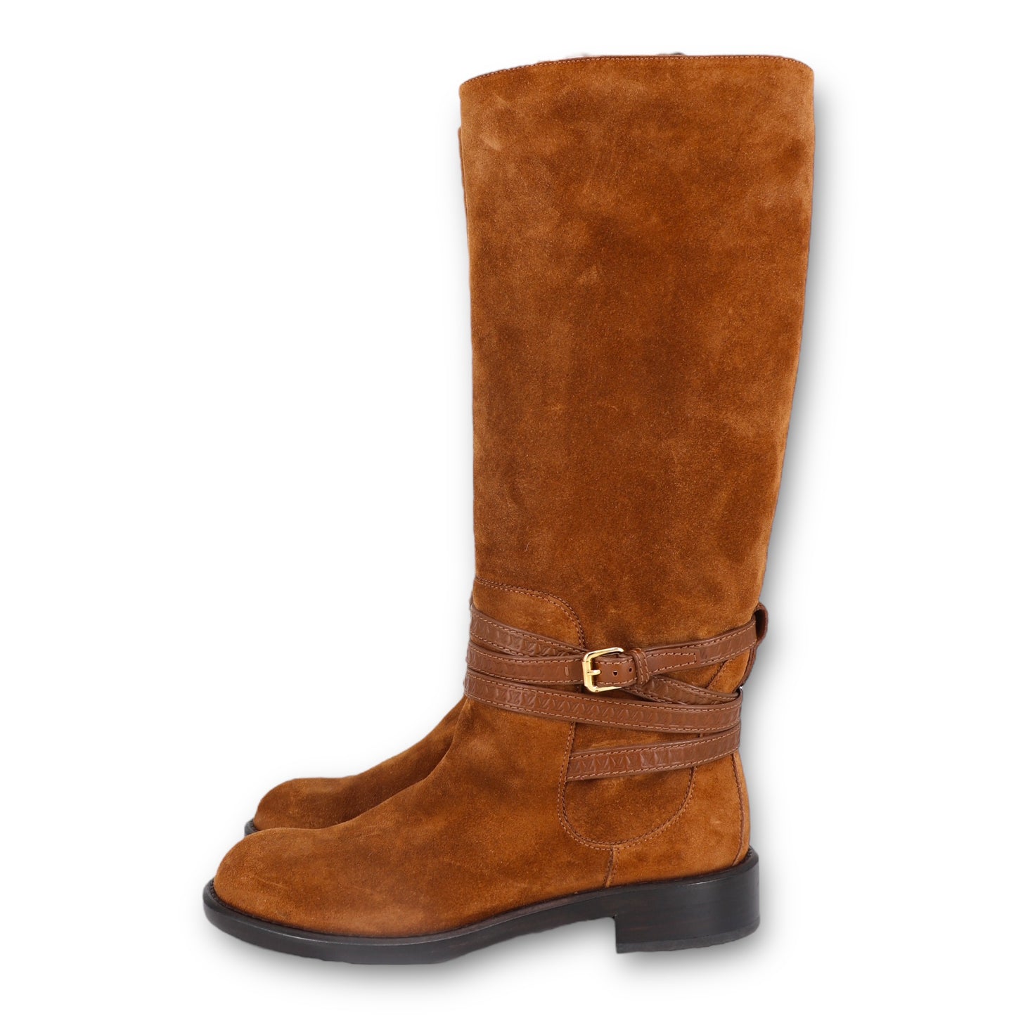 Louis Vuitton Crossroads Stiefel Wildleder cognac Gr. 37
