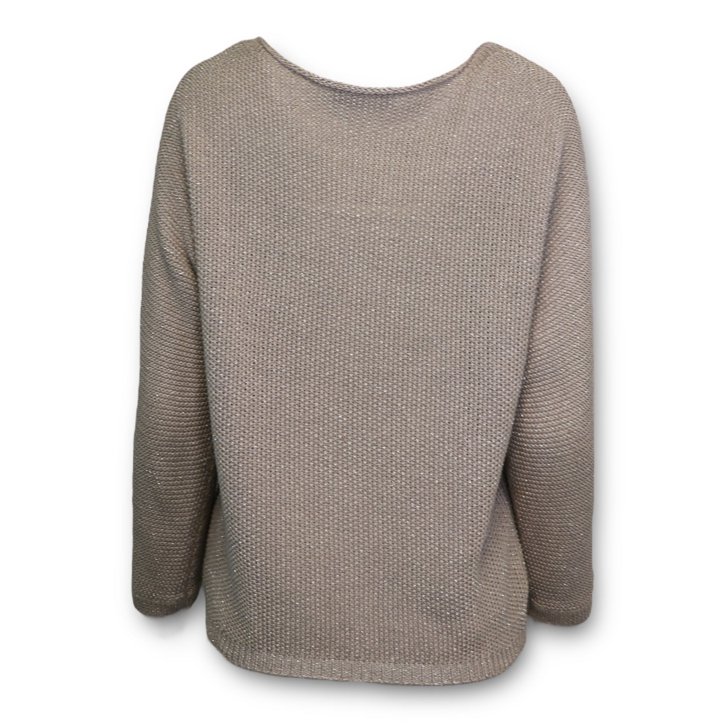 Fabiana Filippi Strickpullover taupe/silber Gr. M