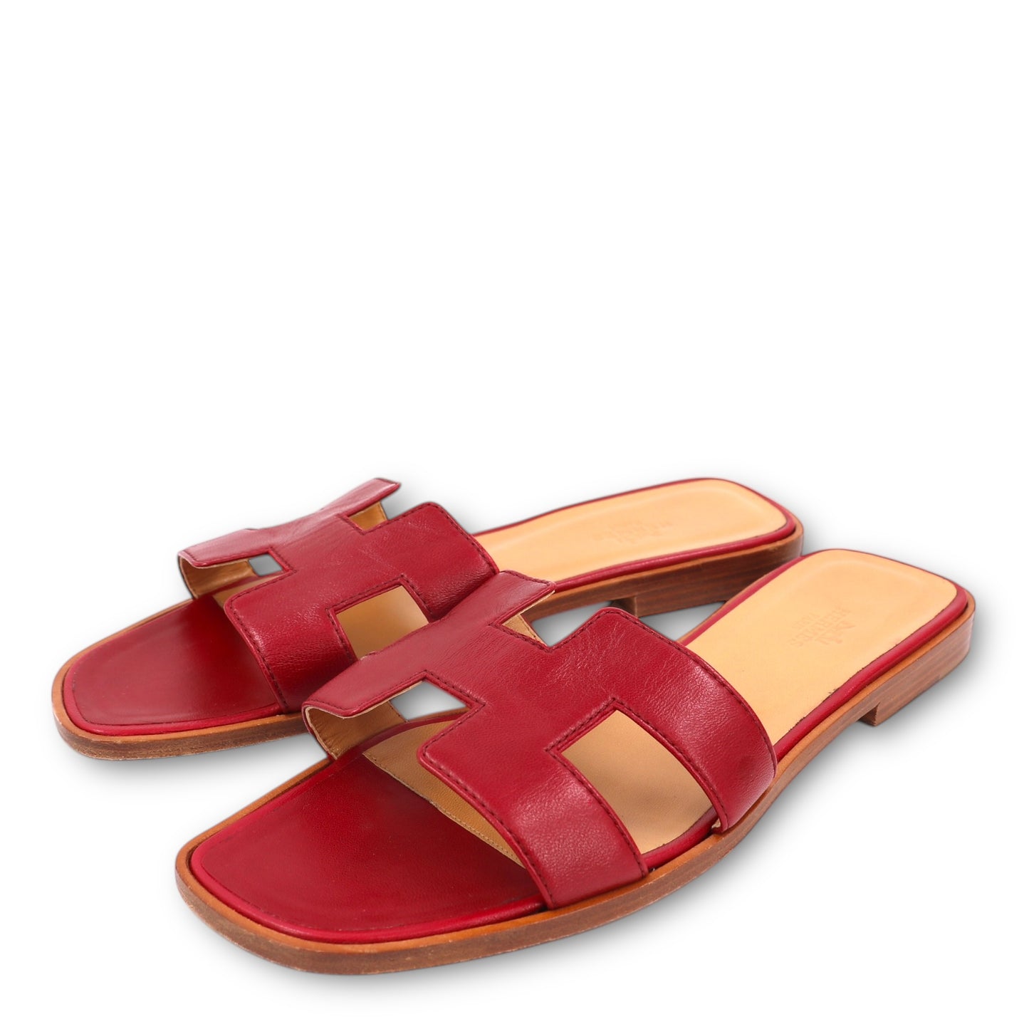 Hermès Oran dunkelrot Gr. 39