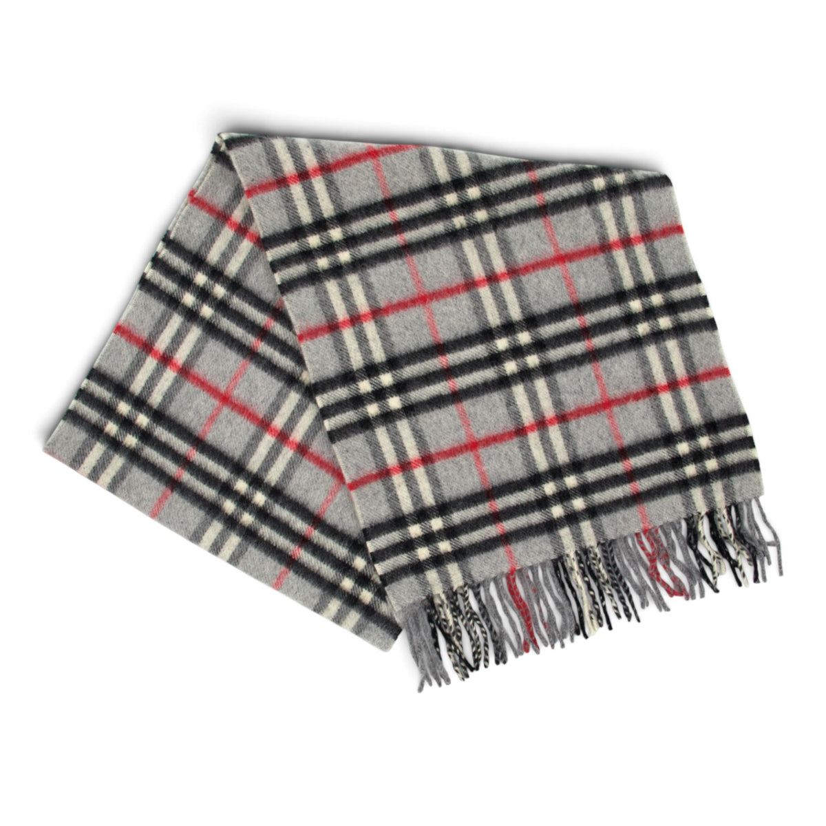 Burberry Schal Kaschmir grau kariert