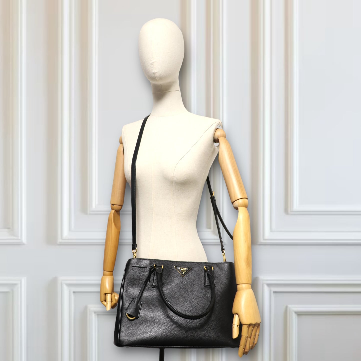 Prada Galleria large two-way schwarz