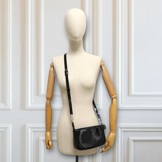 Louis Vuitton Pochette Accessoires epi electrique schwarz