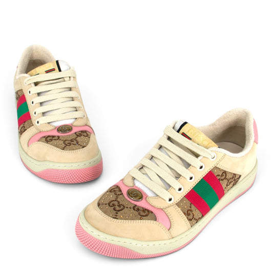 Gucci GG Crystal Screener Sneaker Gr. 37