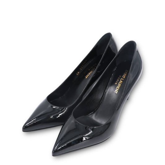 Saint Laurent Pumps Lackleder schwarz Gr. 36.5