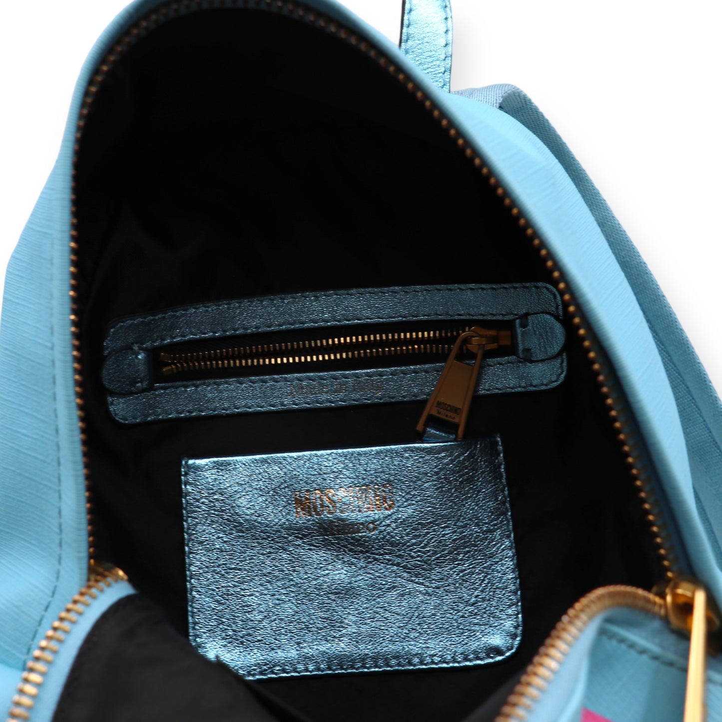 Moschino Rucksack hellblau