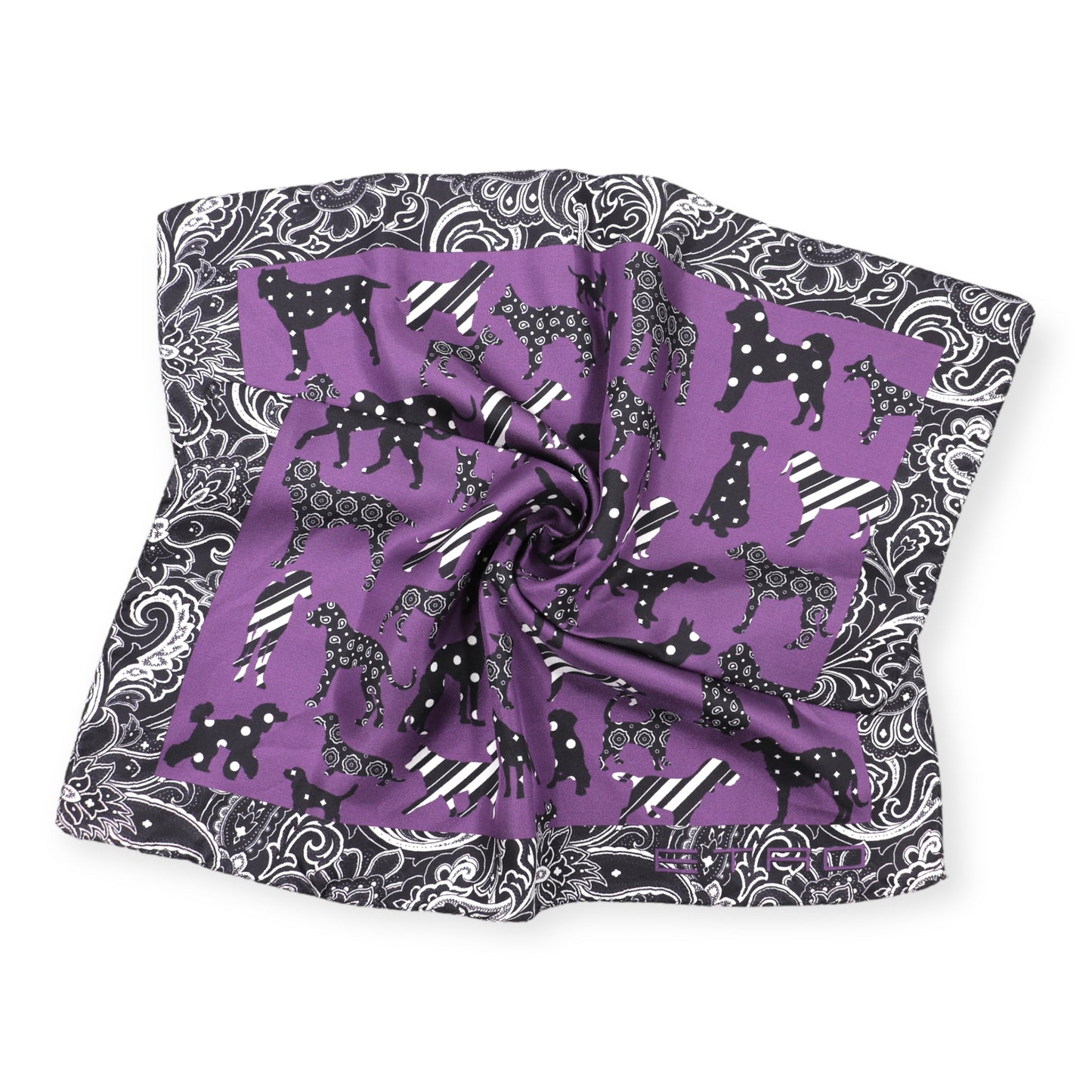 Etro Einstecktuch Lila