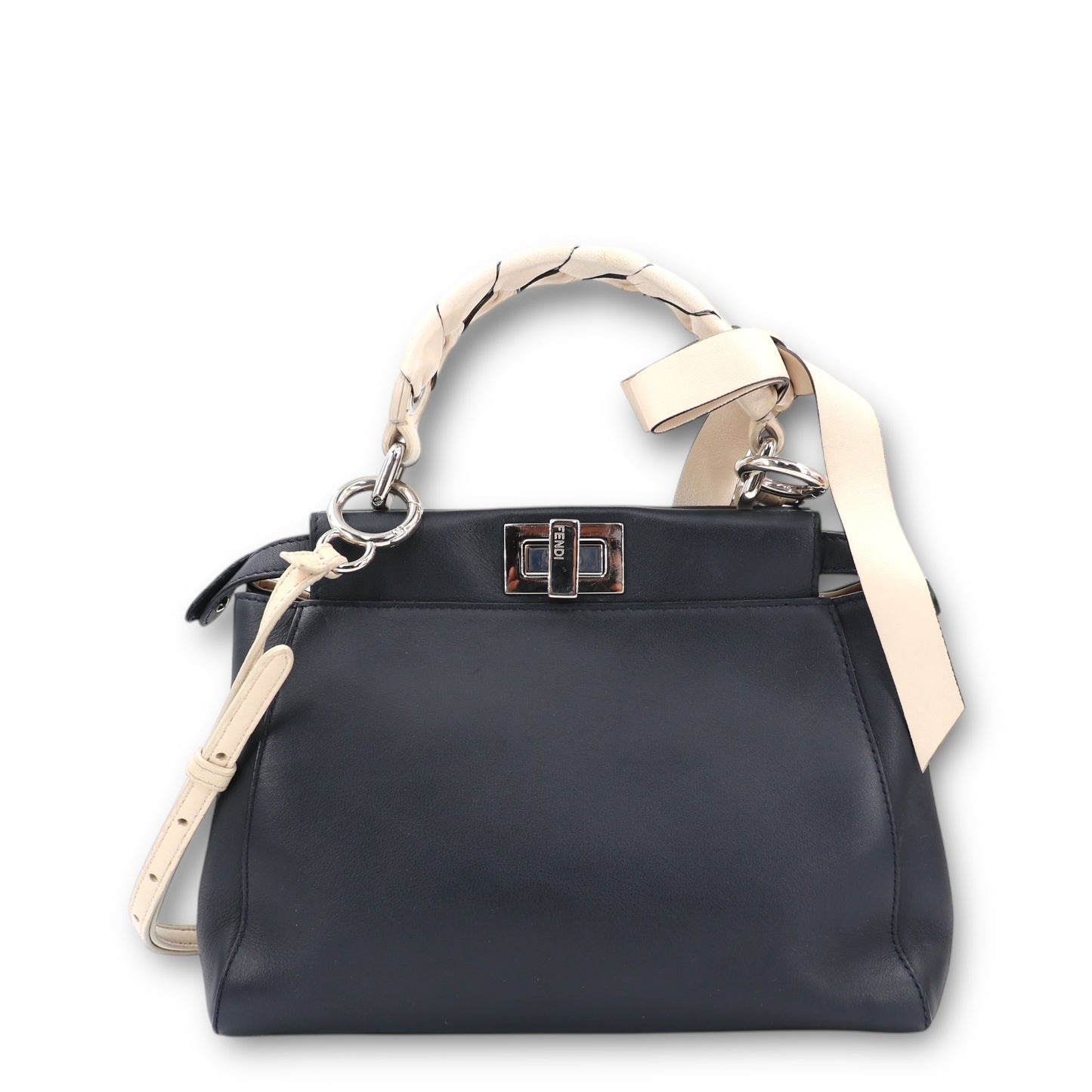 Fendi Mini Peekaboo bow marine