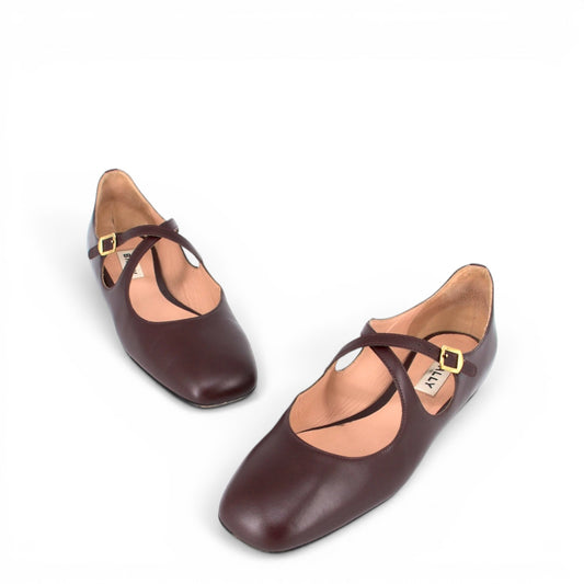 Bally Beliska Ballerina Rotbraun Gr. 38