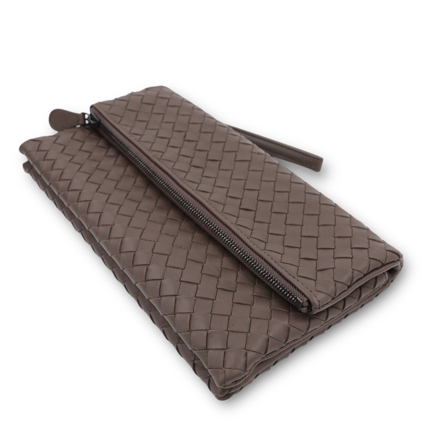 Bottega Veneta Clutch Intrecciato taupe